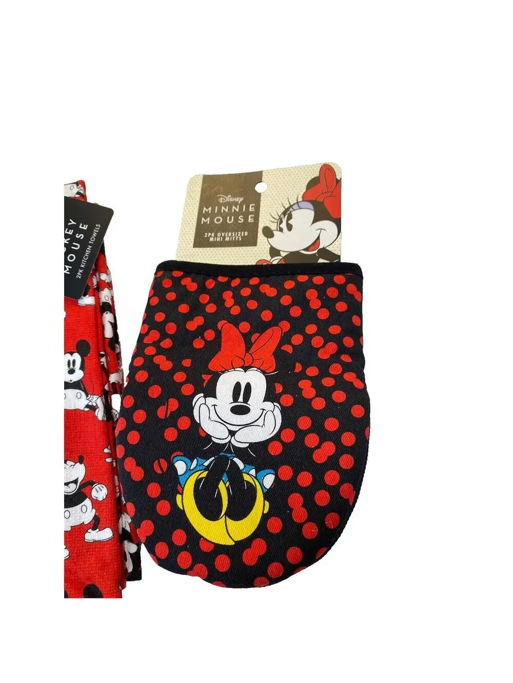 mickey mouse kitchen decor New Oven Mitts & 2 Pc Dish Towels Set New